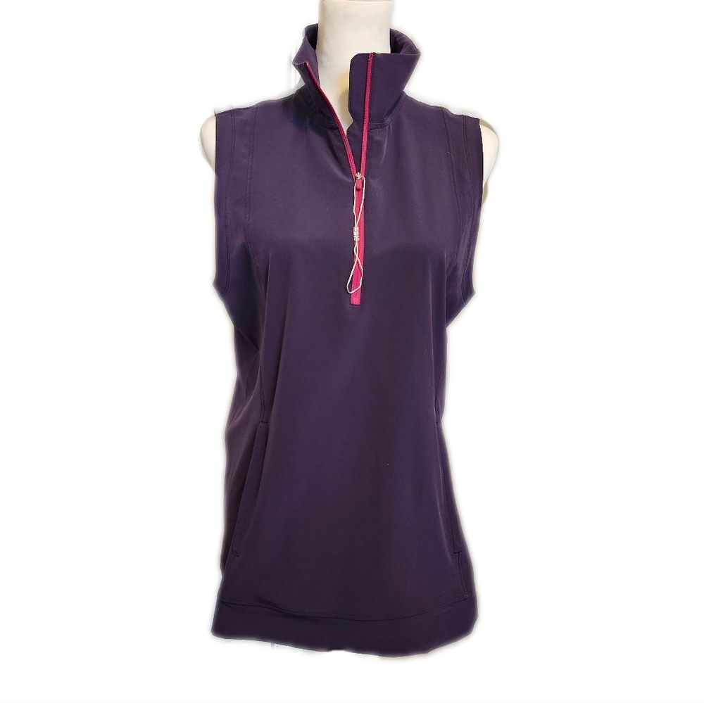 Nike Golf Tour Performance nikebetterworld.com purple half zip -L